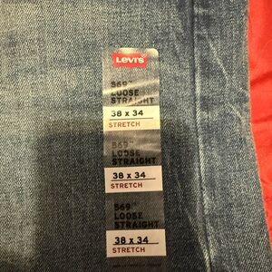 Levi's Relaxed Blue Jeans with Stonewashed Finish